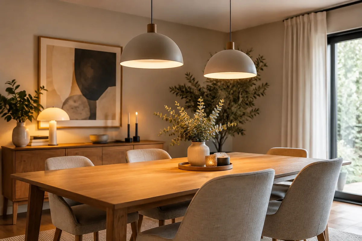 Comment choisir un éclairage adapté pour une salle à manger sans éblouir