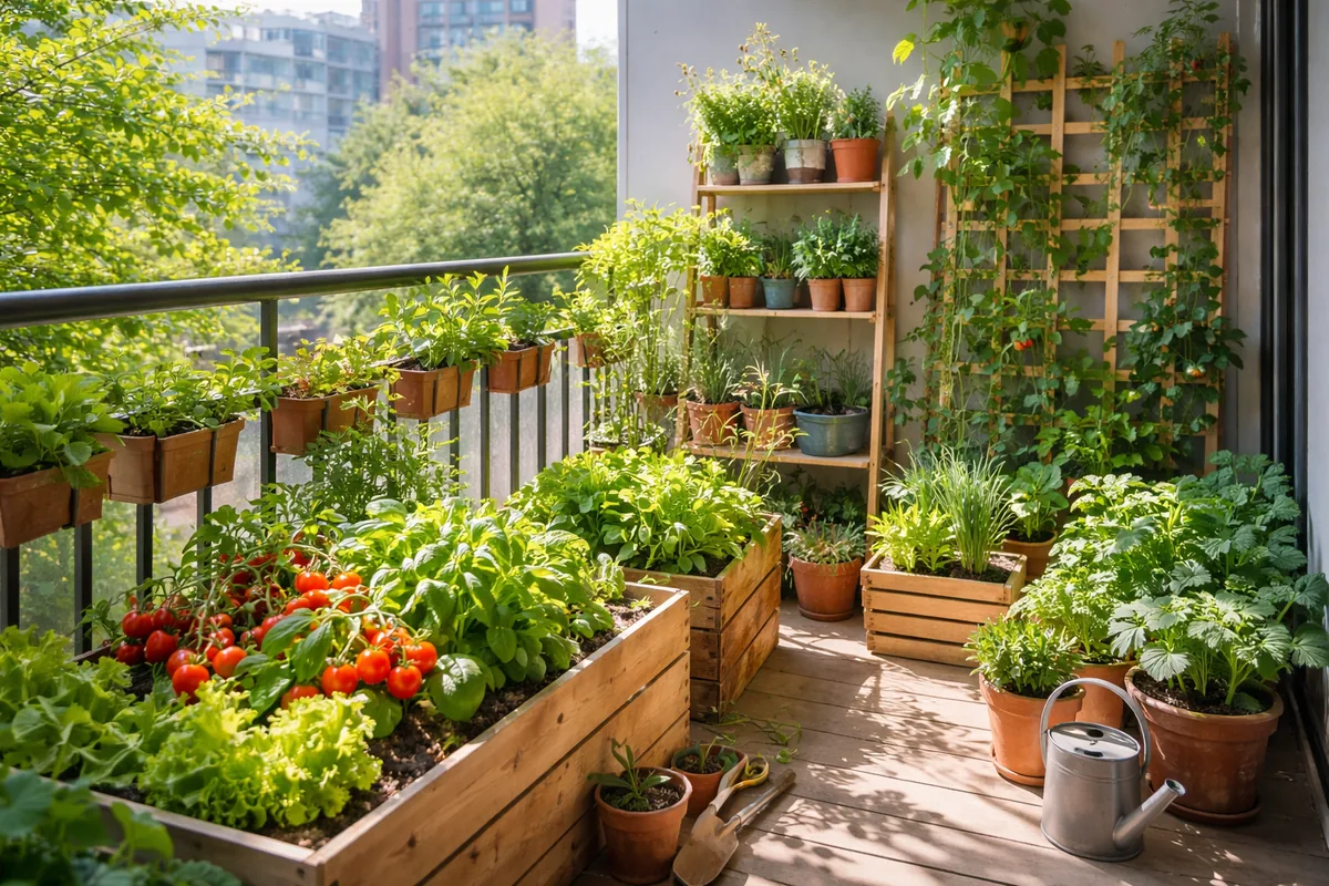 Comment concevoir un jardin potager écologique sur un petit balcon